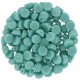 Czech 2-hole Cabochon beads 6mm Jade